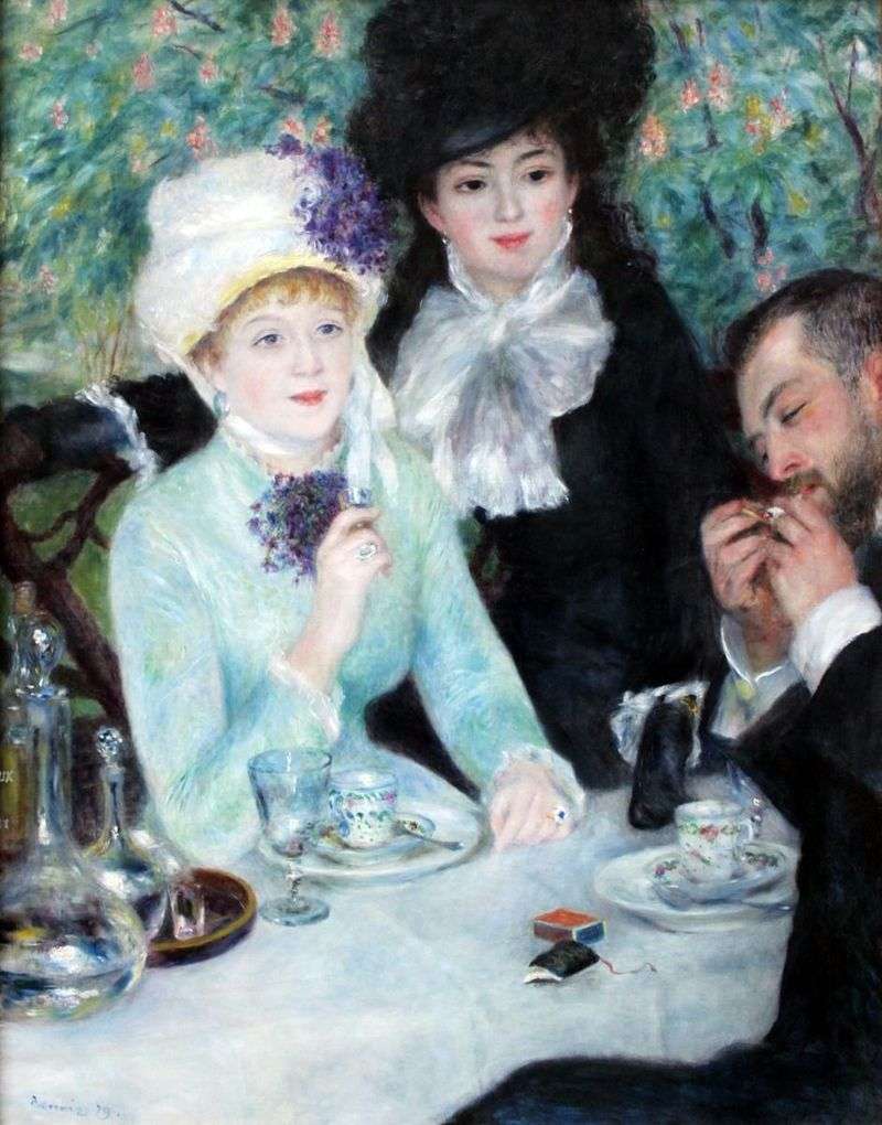 Dopo colazione   Pierre Auguste Renoir