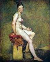 Modello seduto   Eugene Delacroix