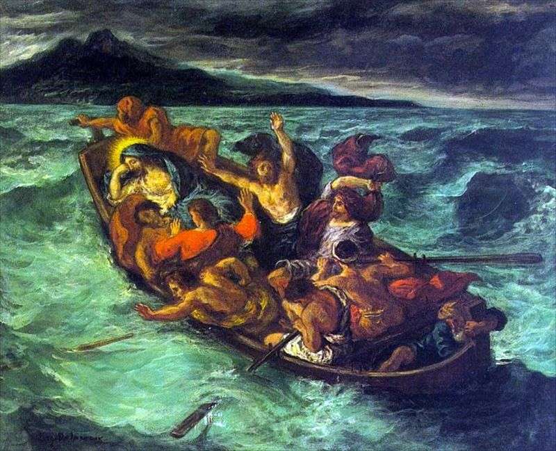 Il sogno di Cristo in una tempesta   Eugene Delacroix