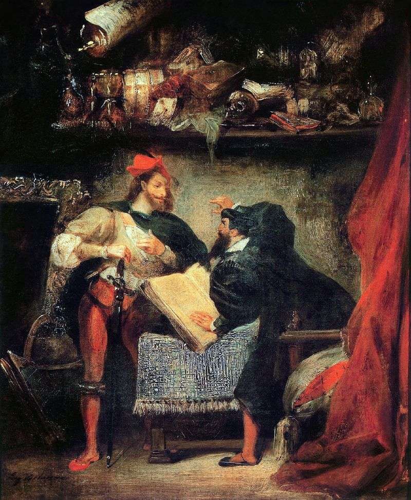 Faust e Mefistofele   Eugene Delacroix