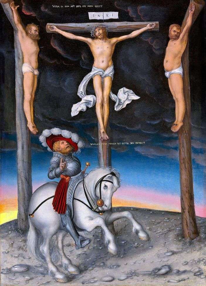 Crocifisso con un centurione trasfigurato   Lukas Cranach