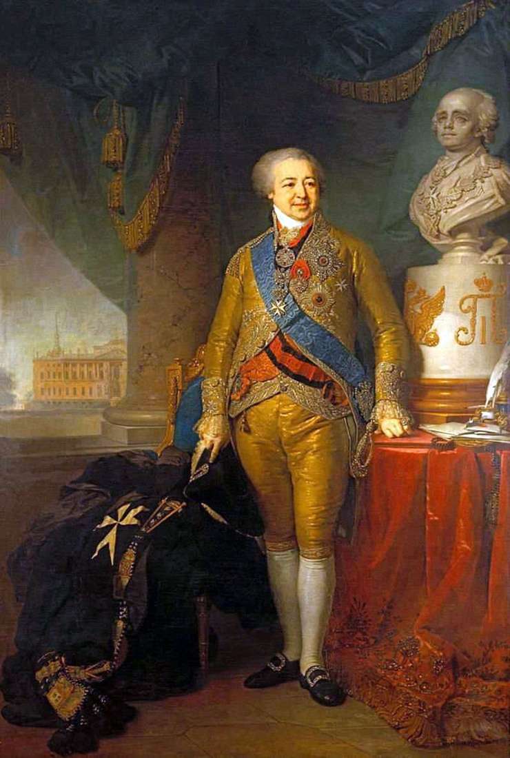 Ritratto del principe Alexander Borisovich Kurakin   Vladimir Borovikovsky
