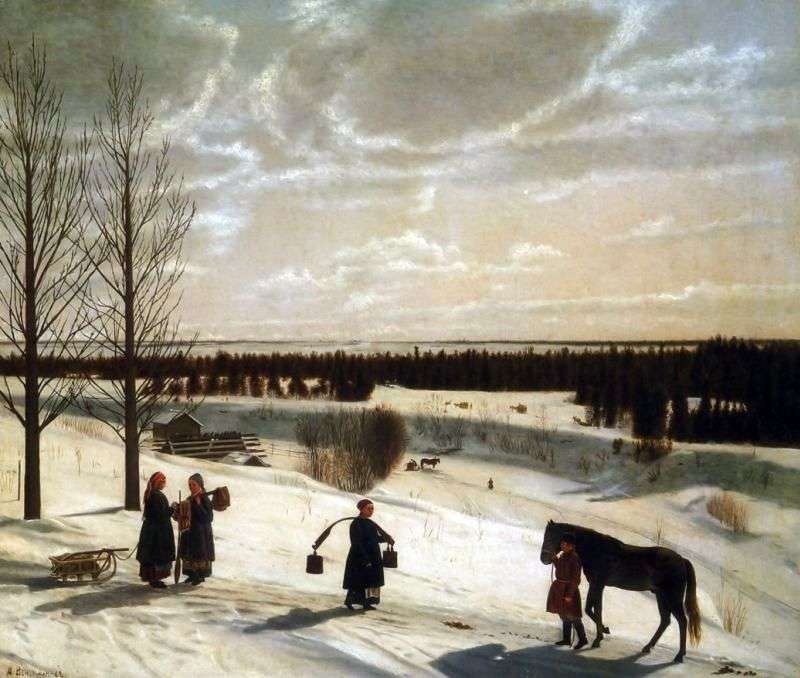 Paesaggio invernale   Nikifor Krylov