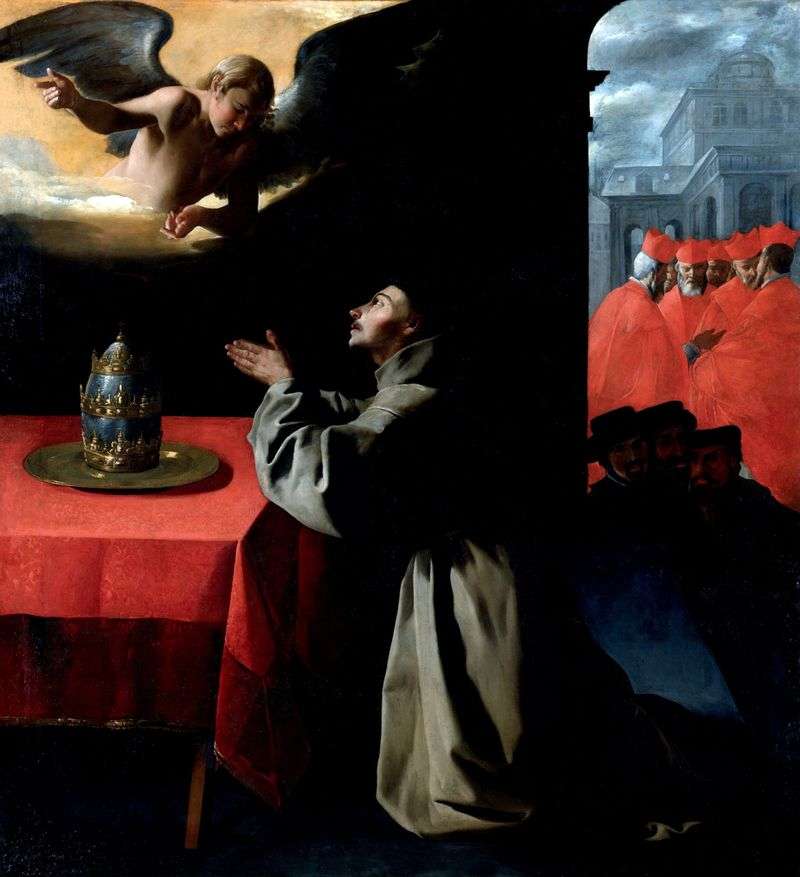 La preghiera di San Bonaventura   Francisco de Zurbaran