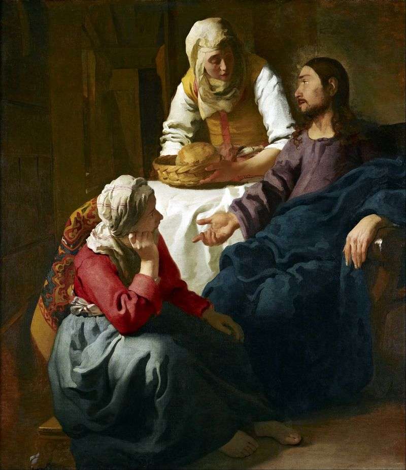 Cristo nella casa di Marta e Maria   Jan Vermeer