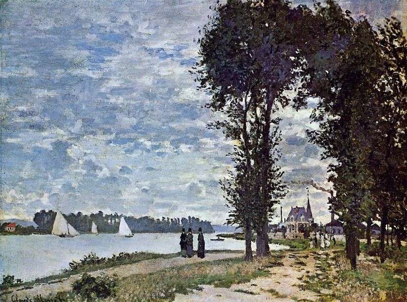 Le rive della Senna, Argenteuil   Claude Monet