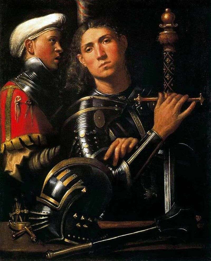 Guerriero con il suo scudiero   Giorgione