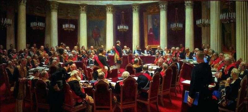 La riunione cerimoniale del Consiglio di Stato del 7 maggio 1901   Ilya Repin