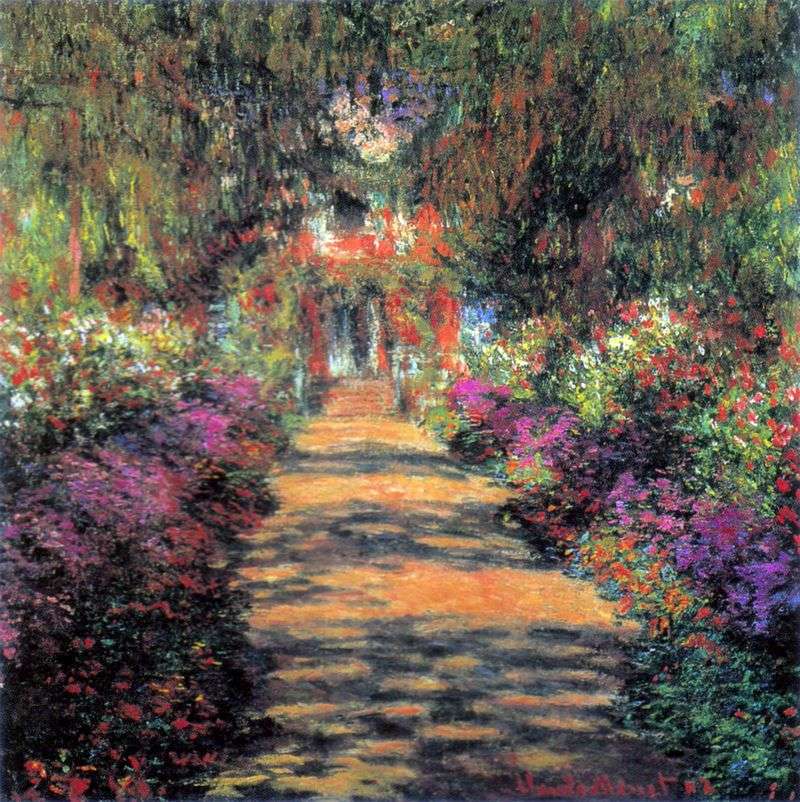 Percorso principale attraverso il giardino di Giverny   Claude Monet