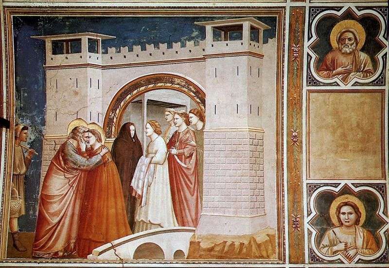 Lincontro di Anna con Joachim al Golden Gate   Giotto