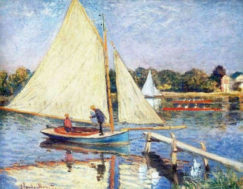 Barche vicino a Argenteuil   Claude Monet