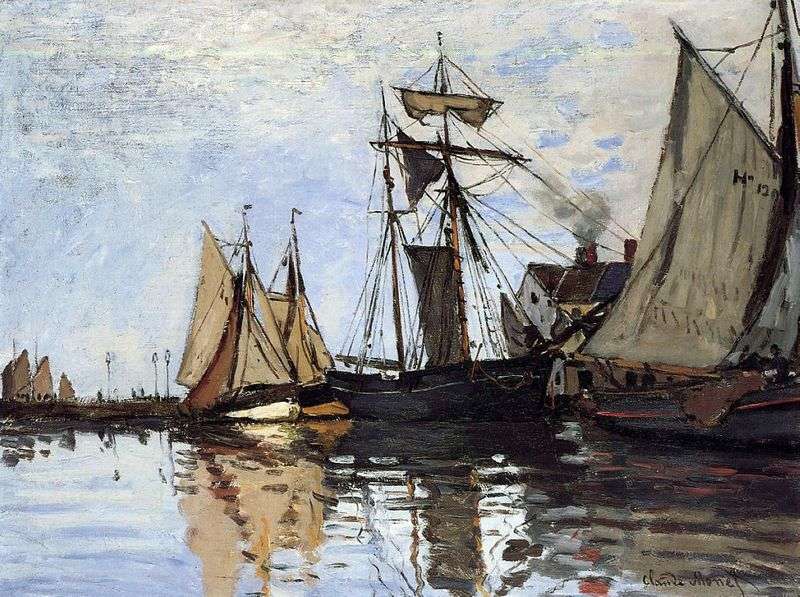 Barche a Port Honfleur   Claude Monet