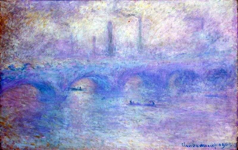 Waterloo Bridge. Effetto nebbia   Claude Monet