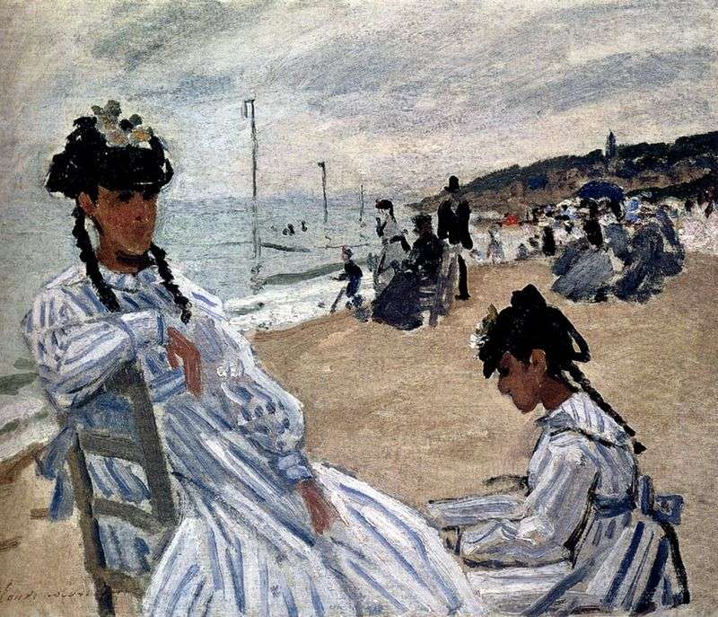 Sulla spiaggia di Trouville   Claude Monet