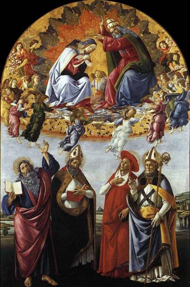 Lincoronazione di Maria   Sandro Botticelli
