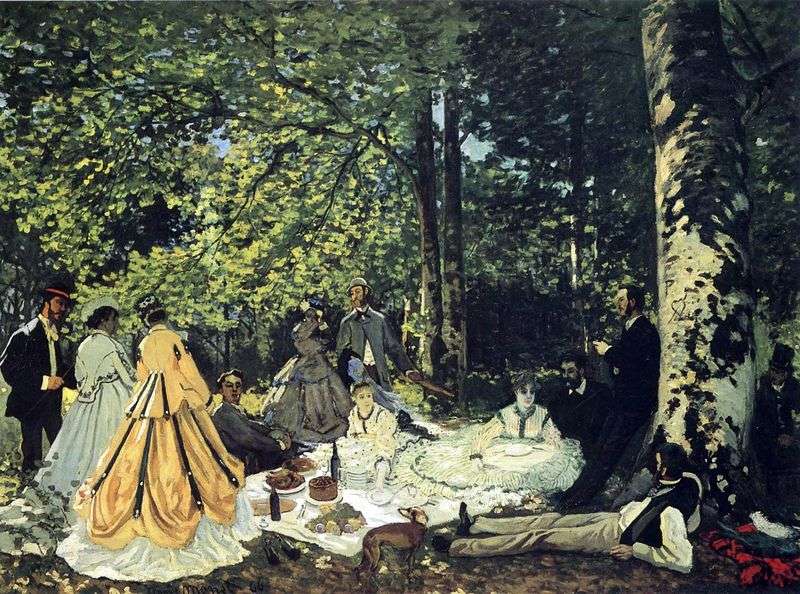 Picnic sullerba, Chailly   Claude Monet