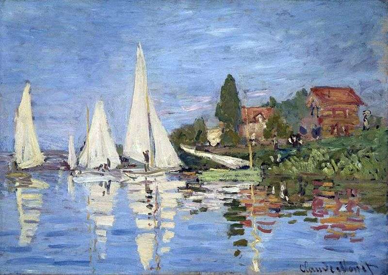 Regata ad Argenteuil   Claude Monet
