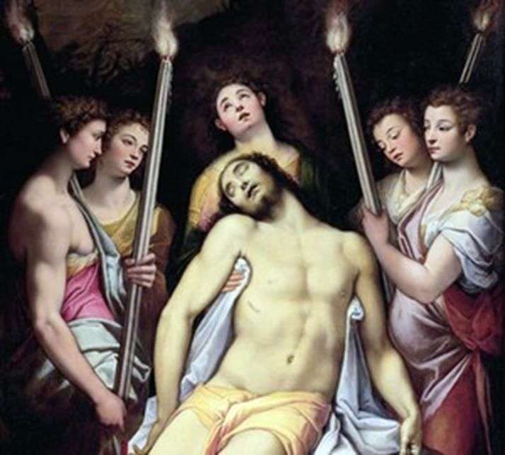 Cristo in lutto degli angeli   Federico Zuckari