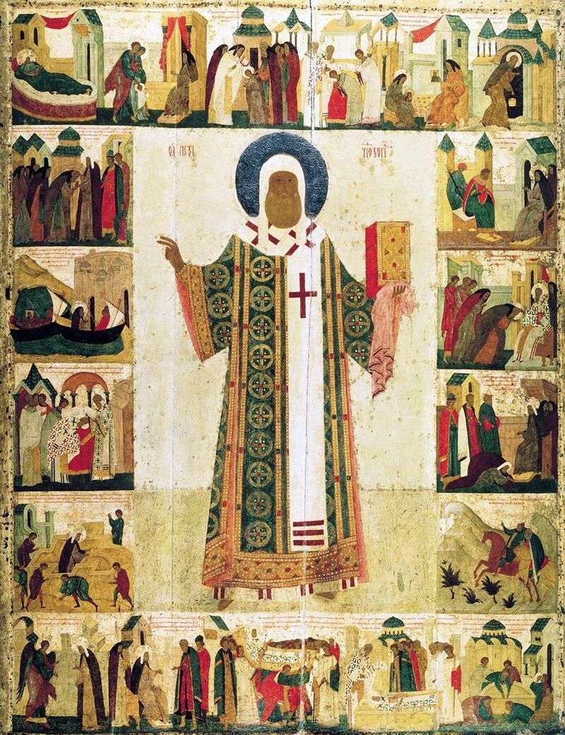 San Metropolita Pietro con la vita   Dionigi
