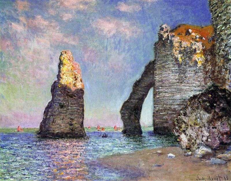 Aiguille e Port dAval   Claude Monet