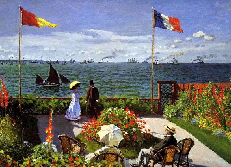 Terrazza a Sainte Adres   Claude Monet
