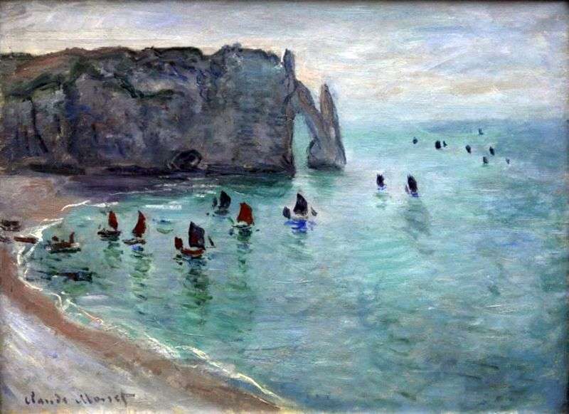 Etretat, Port DAval   Claude Monet