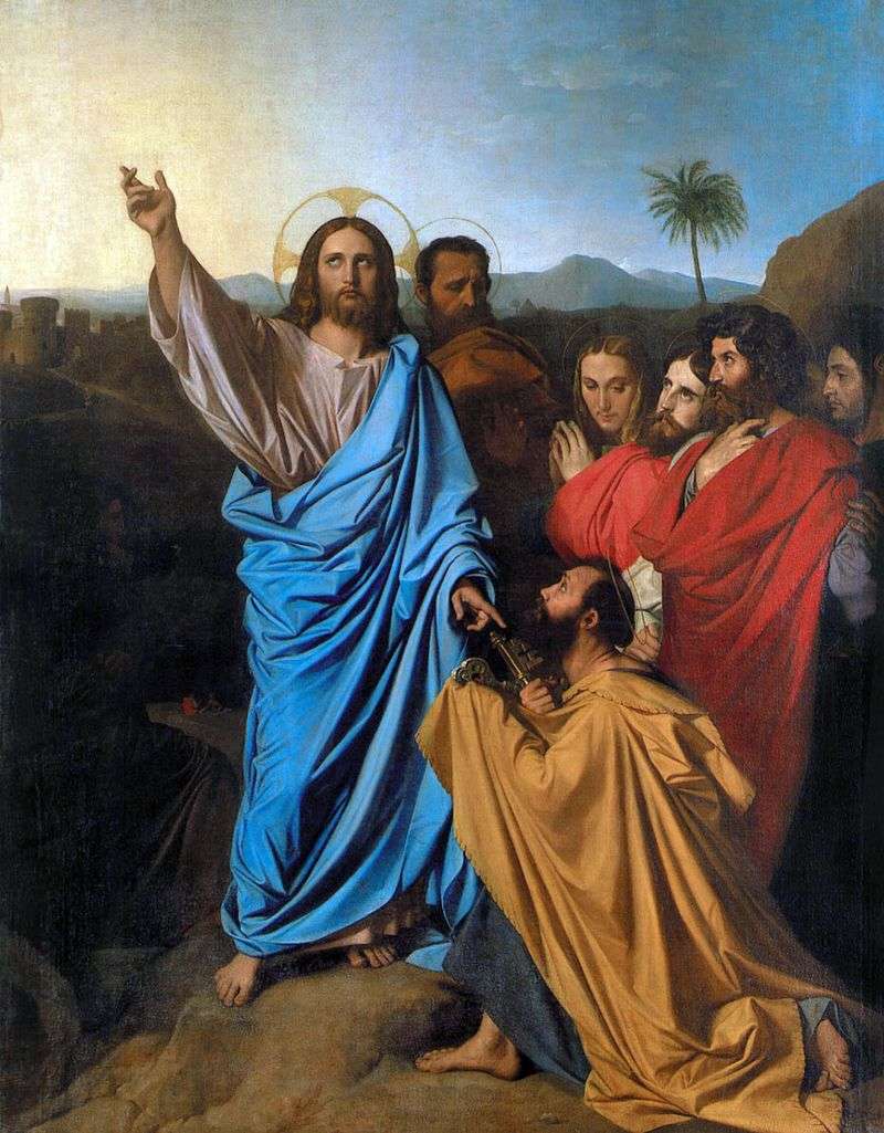 Cristo che trasporta di sv. Pietro le chiavi del paradiso   Jean Auguste Dominique Ingres