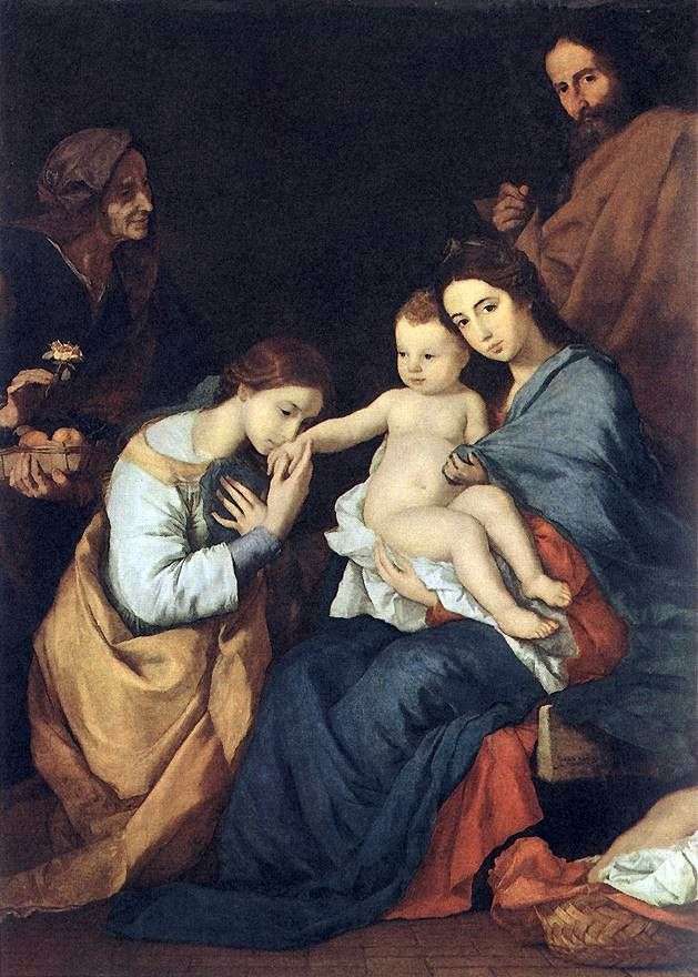 Sacra Famiglia con Santa Caterina   Jusepe de Ribera