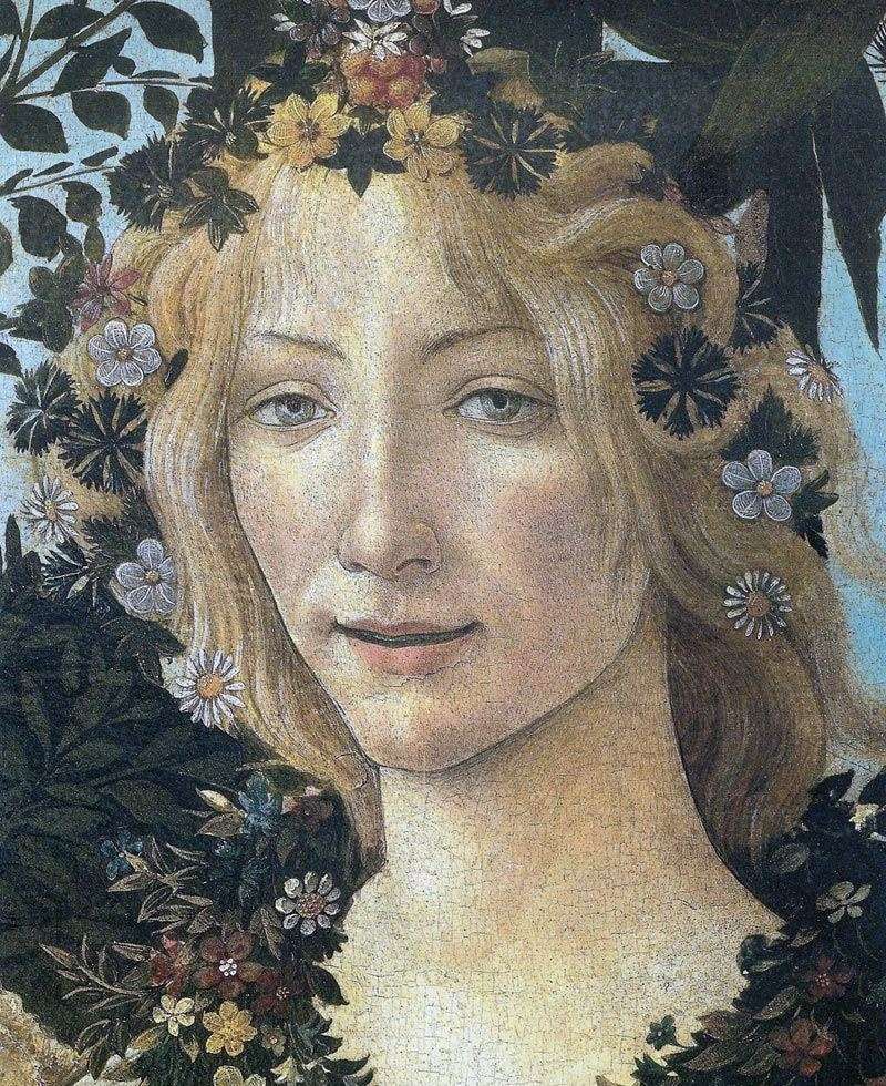 Flora (frammento)   Sandro Botticelli