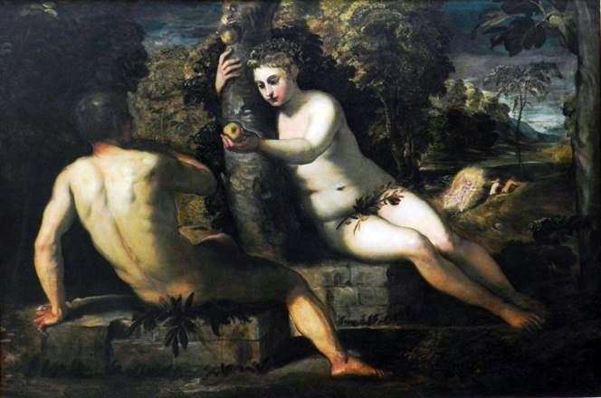 La tentazione di Adamo   Jacopo Tintoretto