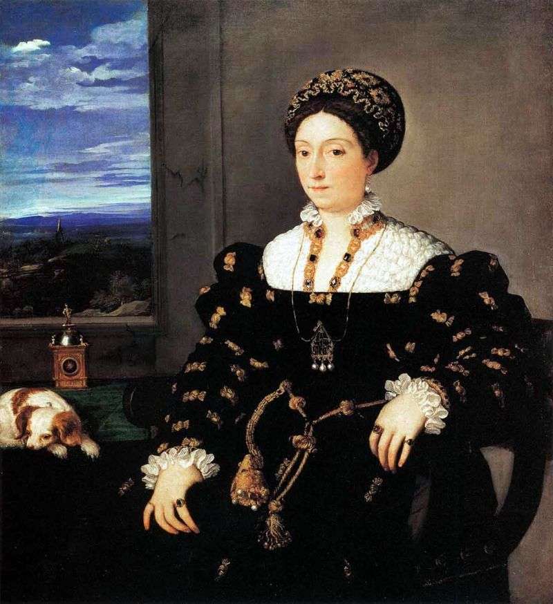 Ritratto della duchessa Eleonora Gonzaga di Urbino   Tiziano Vecellio
