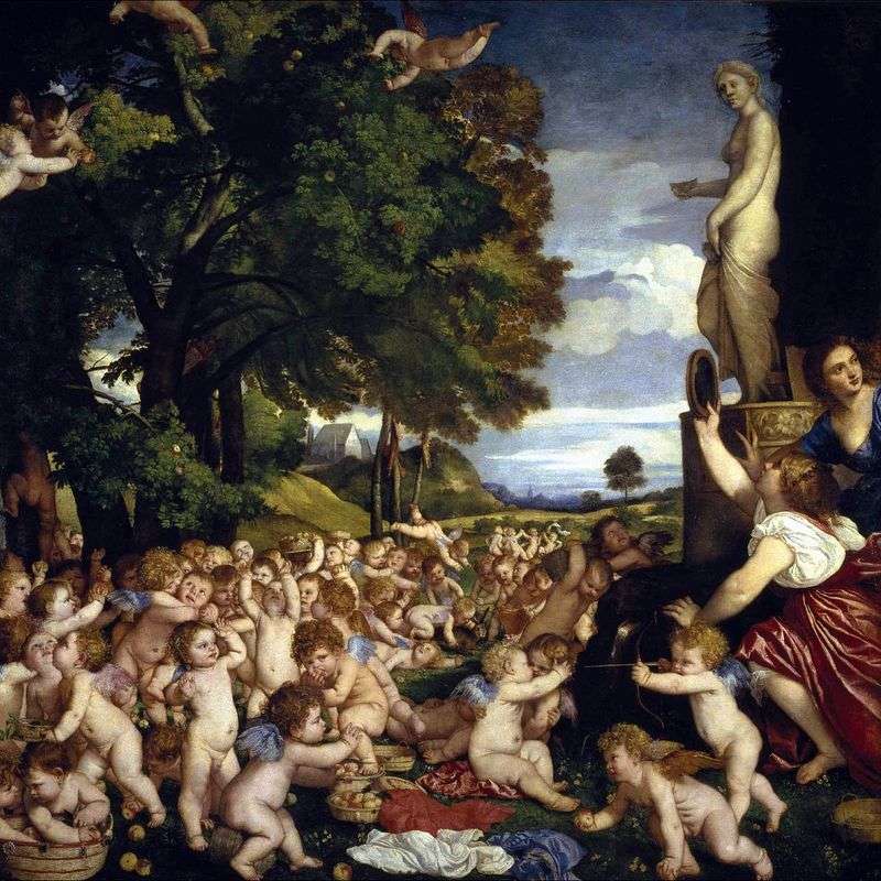 Festa di Venere (Bacchanalia dei bambini)   Tiziano Vecellio