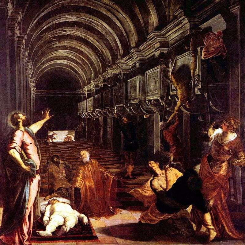 Lacquisizione del corpo di San Marchio   Jacopo Tintoretto