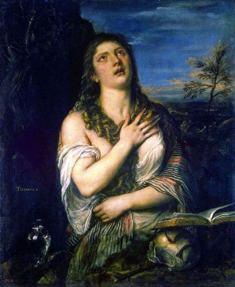 Penitente Maria Maddalena   Tiziano Vecellio