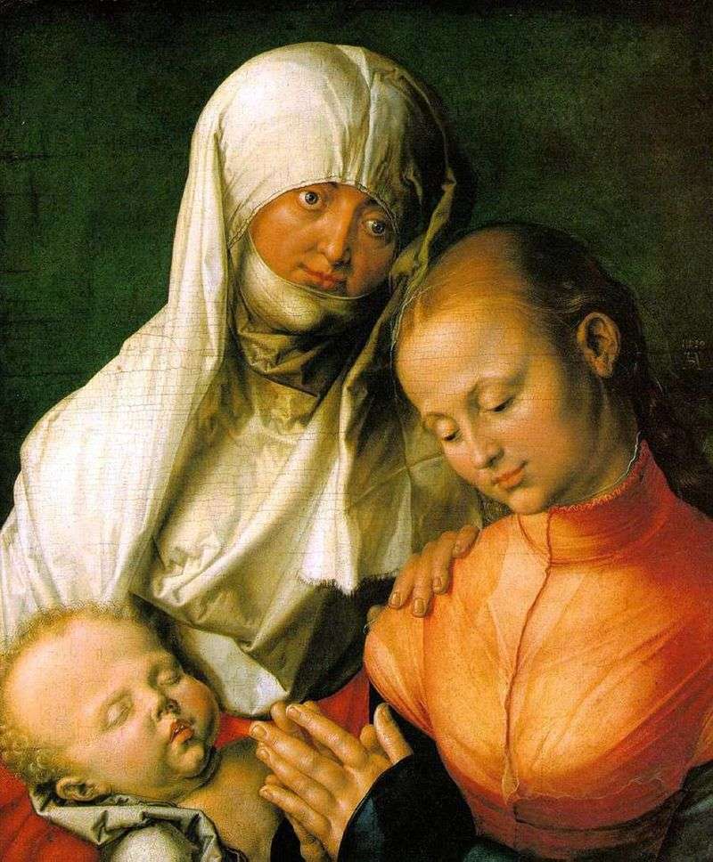 Vergine Maria con il bambino e SantAnna   Albrecht Durer