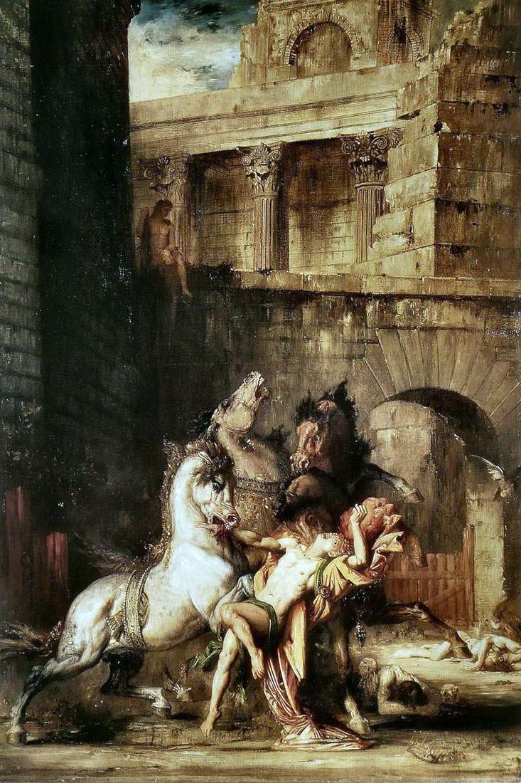Diomede che divora i suoi cavalli   Gustave Moreau