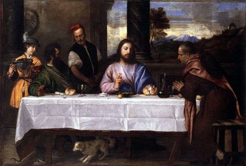 Cena ad Emmaus   Tiziano Vecellio