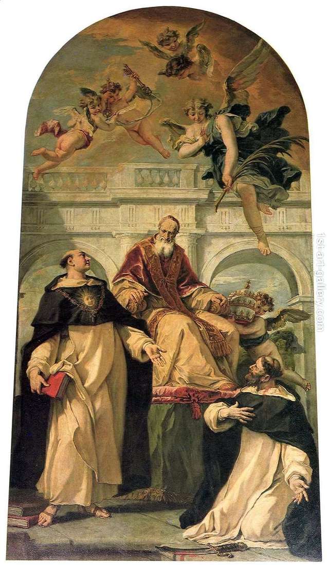 Pio V, Santi Pietro e Tommaso dAquino   Sebastiano Ricci