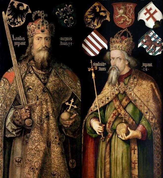 Ritratti degli imperatori Charles e Sigismund   Albrecht Durer