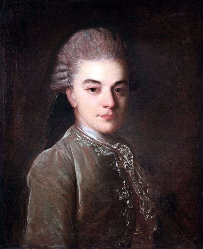 Ritratto di A. M. Rimsky Korsakov in gioventù   Fedor Rokotov