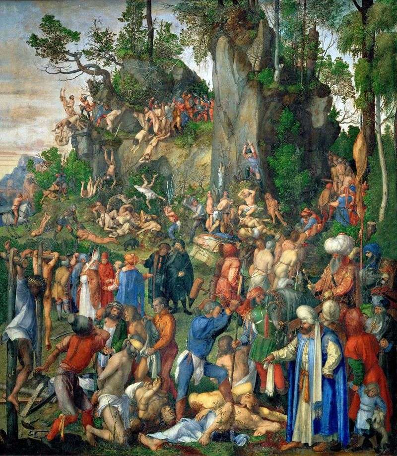 Luccisione di diecimila cristiani   Albrecht Durer