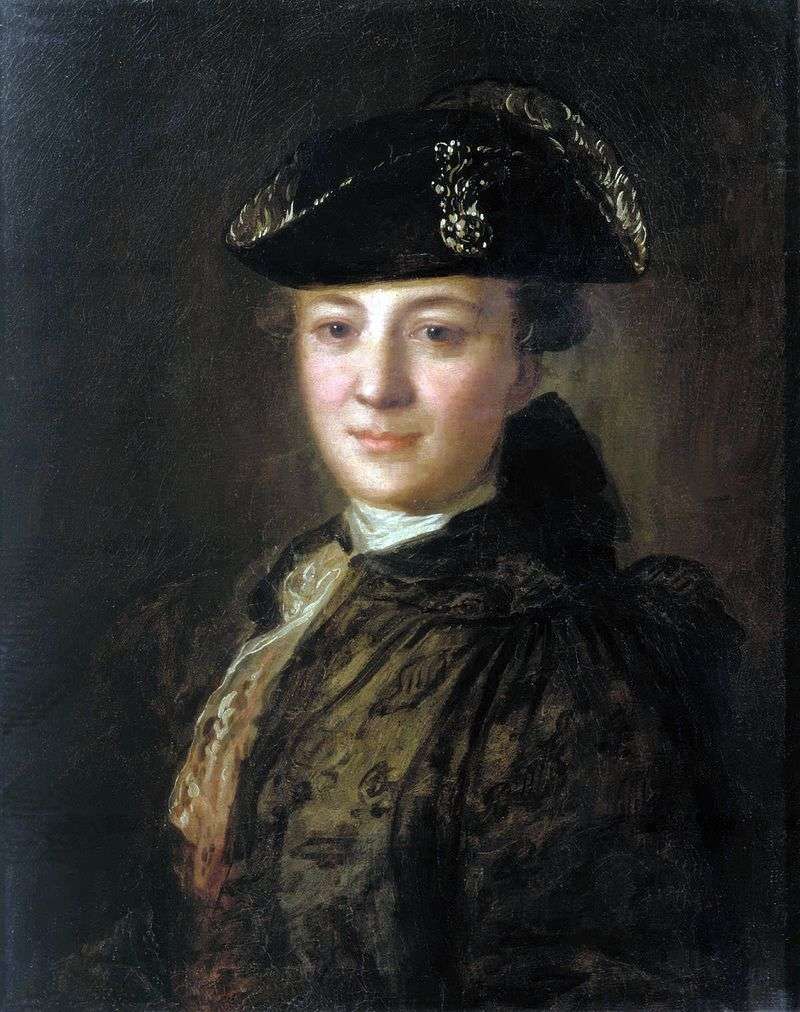 Ritratto di uno sconosciuto in un cappello a tre punte   Fedor Rokotov