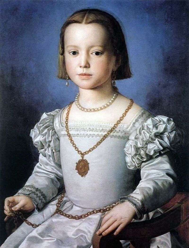Ritratto di Bia Medici, figlia di Cosimo I   Agnolo Bronzino
