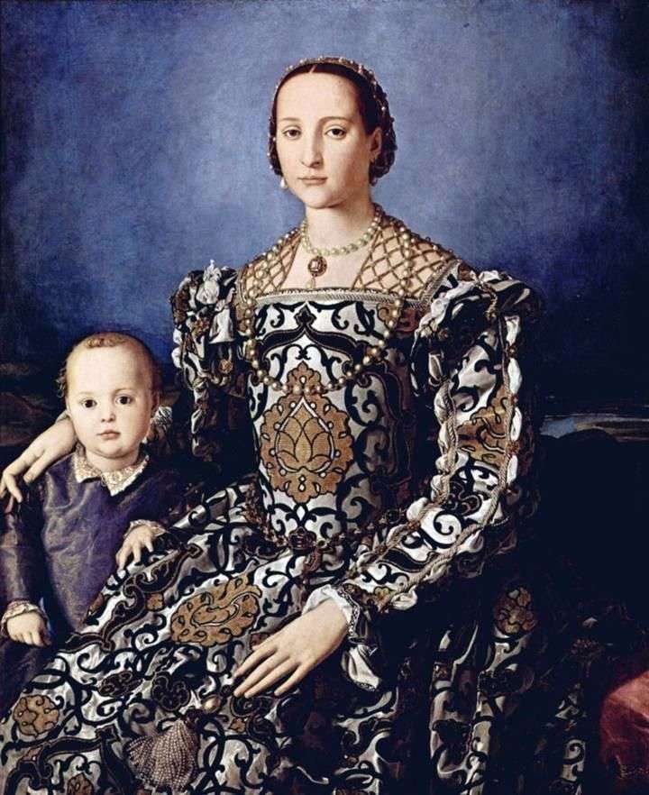 Ritratto di Eleonora di Toledo con suo figlio Giovanni Medici   Agnolo Bronzino