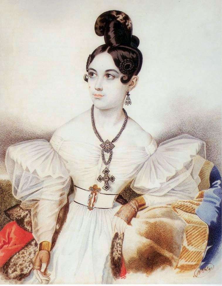 Ritratto di Anna Mikhailovna Vielgorskaya   Karl Gampeln